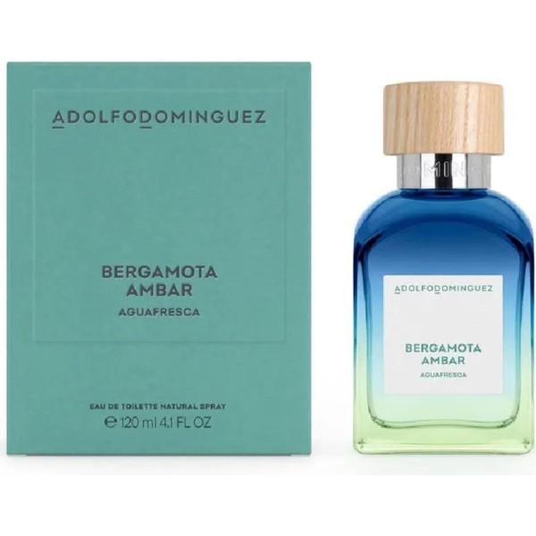 Adolfo dominguez agua fresca bergamota ambar eau de toilette 120ml vaporizador